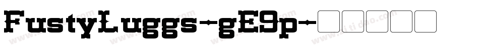 FustyLuggs-gE9p字体转换