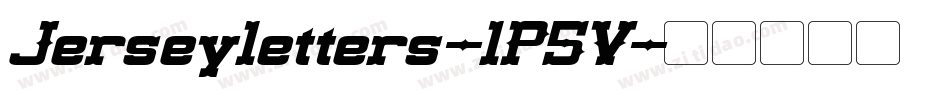 Jerseyletters-lP5V字体转换