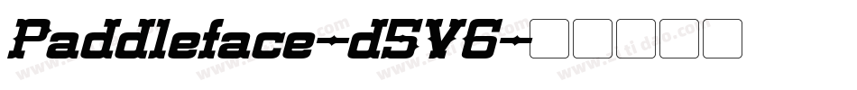 Paddleface-d5V6字体转换