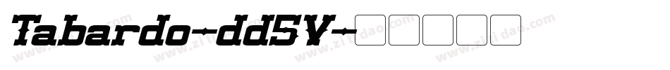 Tabardo-dd5V字体转换