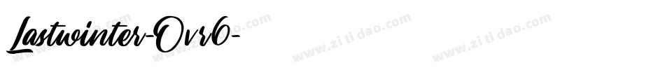 Lastwinter-Ovr6字体转换