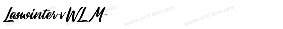 Laswinter-vWLM字体转换