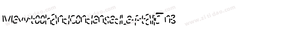 MewtoohandCondensedLeftalic-n3K4字体转换