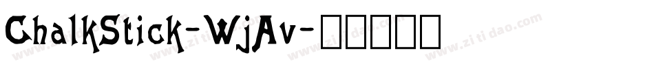 ChalkStick-WjAv字体转换