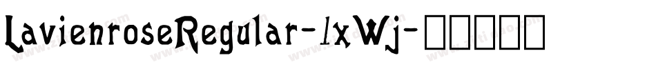 LavienroseRegular-1xWj字体转换