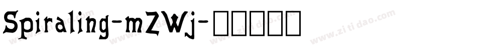 Spiraling-mZWj字体转换