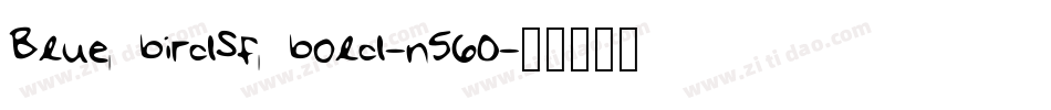 BluebirdSfbold-n560字体转换