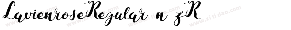 LavienroseRegular-n7zR字体转换