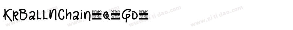 KrBallNChain-q3Gd字体转换