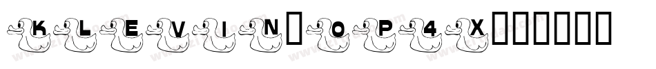 Klevin-0P4X字体转换