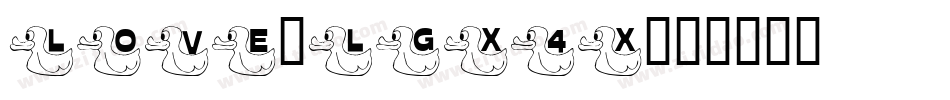Love-lgx4X字体转换