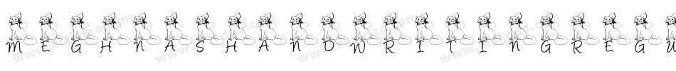 MeghnasHandwritingRegular-MG6x字体转换 MeghnasHandwritingRegular-MG6x字体转换