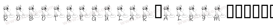 RobotRegular-ALR9m字体转换