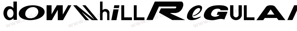 DownHillRegular-9YX5y字体转换