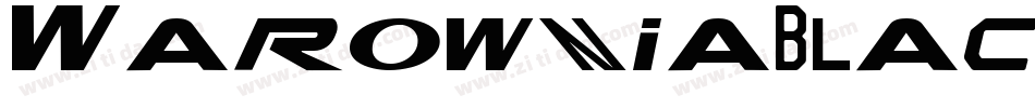 WarowniaBlackNarrow-q5Y5字体转换