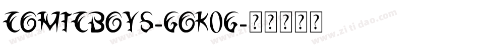 ComicBoys-GOK0g字体转换