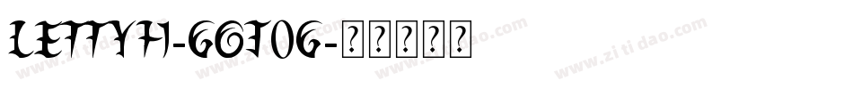 Lettyh-GOJ0g字体转换