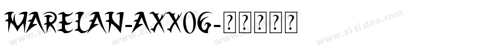 Marelan-axx0g字体转换