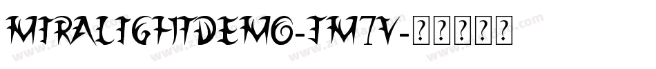 MiralightDemo-jM7v字体转换