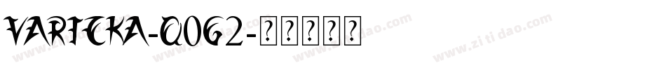 Varicka-q0G2字体转换