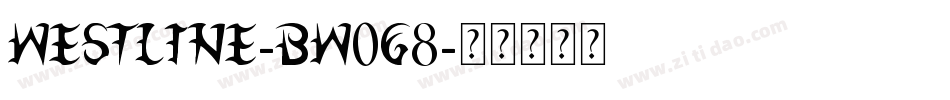 Westline-BW0G8字体转换