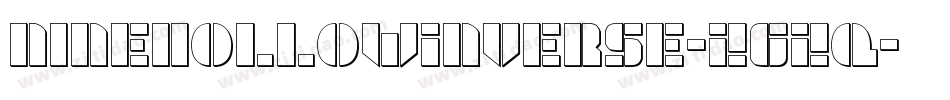 NineHollowInverse-Z6zq字体转换