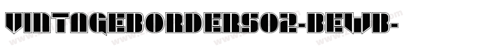 VintageBorders02-BeWB字体转换
