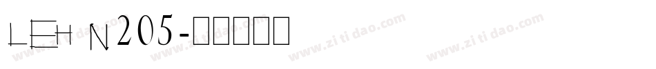 LEHN205字体转换