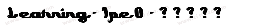 Learning-1pe0字体转换