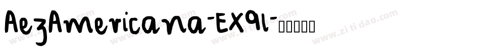 AezAmericana-EX9l字体转换