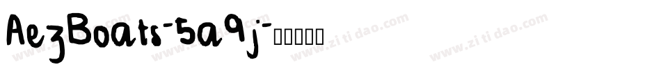 AezBoats-5a9j字体转换