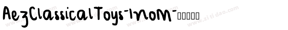 AezClassicalToys-1noM字体转换