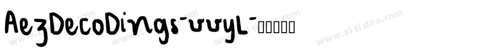 AezDecoDings-vvyL字体转换