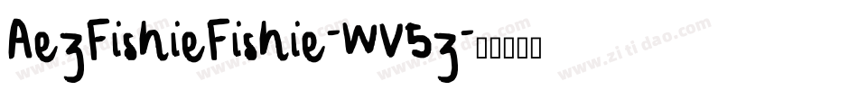AezFishieFishie-WV5z字体转换