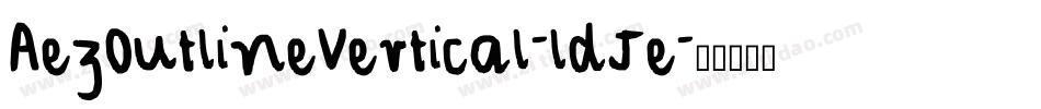 AezOutlineVertical-ldJe字体转换