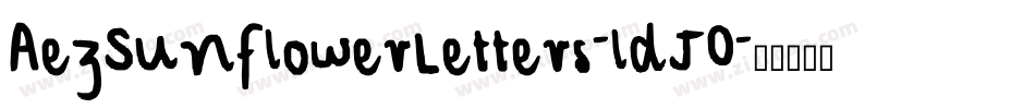 AezSunflowerLetters-ldJ0字体转换