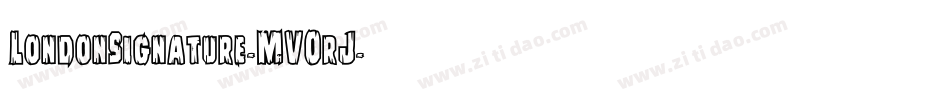 LondonSignature-MVOrJ字体转换
