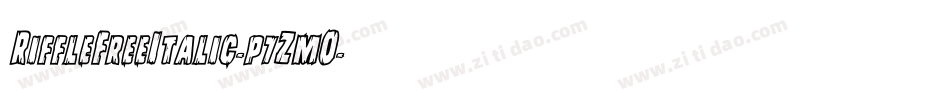 RiffleFreeItalic-p7ZmO字体转换