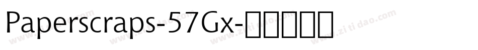 Paperscraps-57Gx字体转换