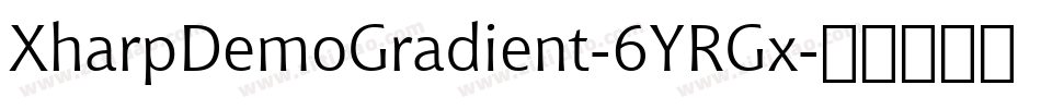 XharpDemoGradient-6YRGx字体转换