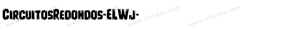 CircuitosRedondos-ELWj字体转换