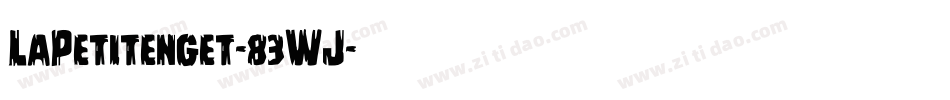 LaPetitenget-83WJ字体转换