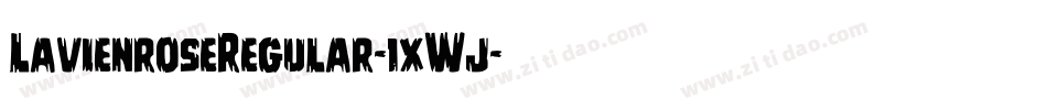 LavienroseRegular-1xWj字体转换