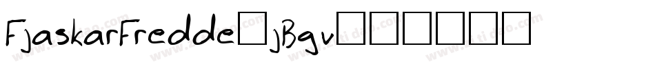 FjaskarFredde-jBgv字体转换