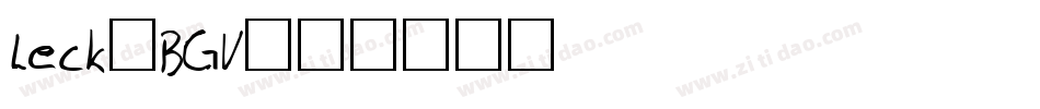 Leck-BGV字体转换