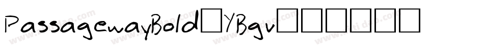 PassagewayBold-YBgv字体转换