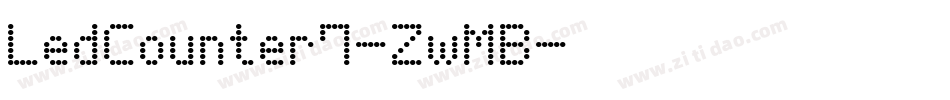 LedCounter7-ZwMB字体转换
