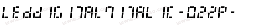 LedDigital7Italic-0z2P字体转换