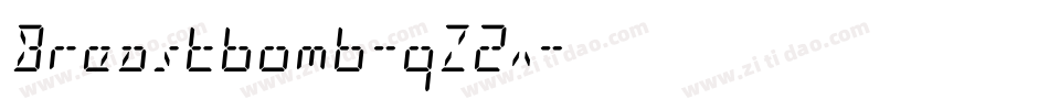 Breastbomb-qZ2x字体转换