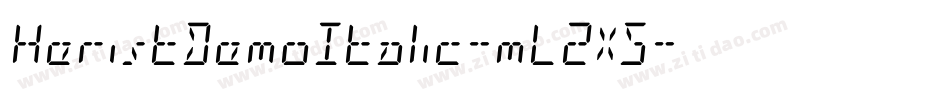 HeristDemoItalic-mL2X5字体转换 HeristDemoItalic-mL2X5字体转换